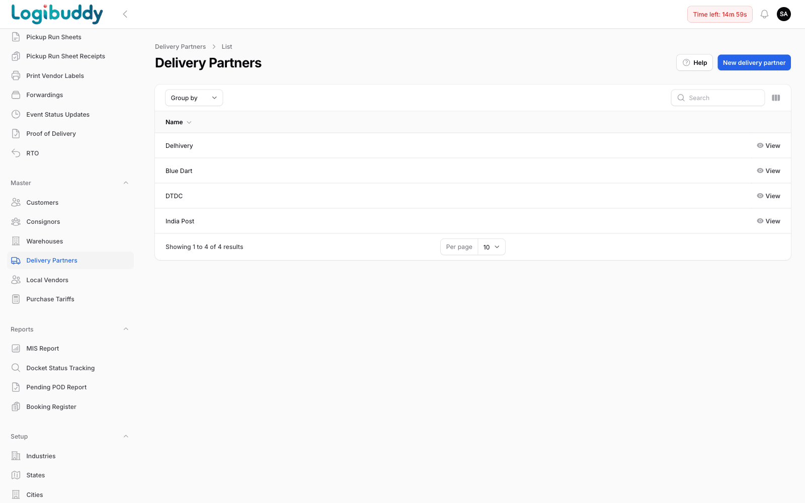 Delivery partners