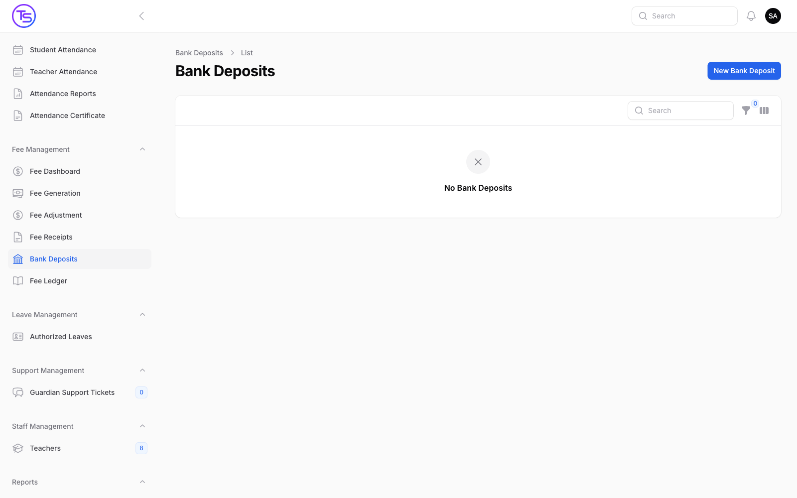 Bank deposits