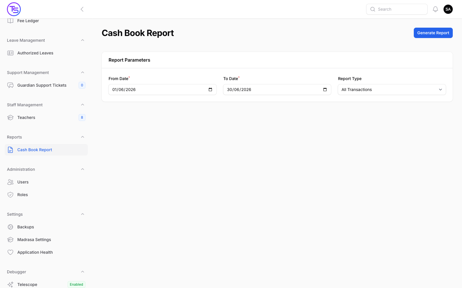 Cash book